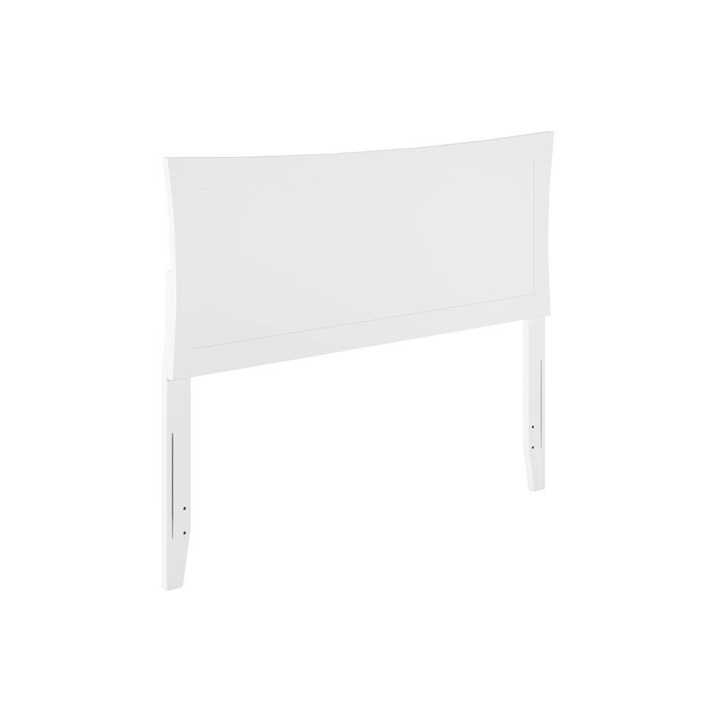 Metro Full White Wood Curved Headboard