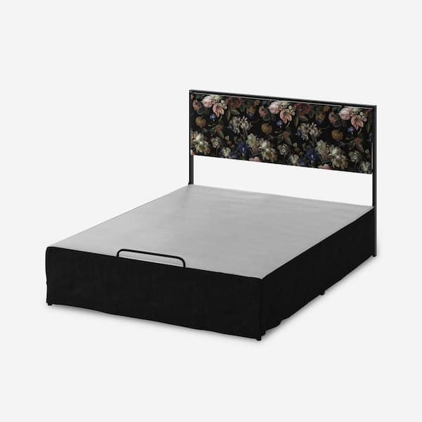 JAYDEN CREATION Nicky Modern 2 Piece Queen Bedroom Set with Metal Base-FLORAL