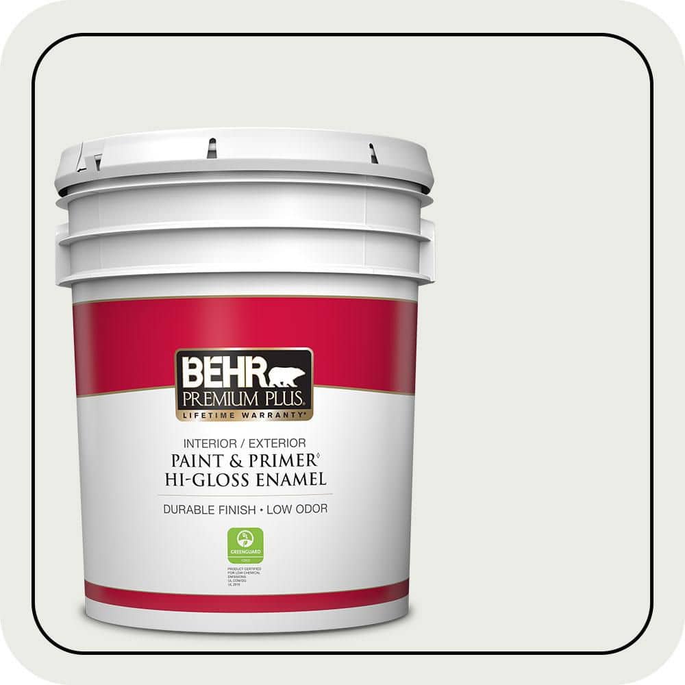 5 gal. Designer Collection #DC-002 Statement White Hi-Gloss Enamel Interior/Exterior Paint & Primer price history on PriceWatchPro