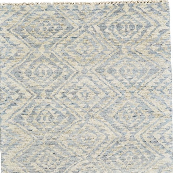 8 x 10 Gray, Ivory Abstract Area Rug