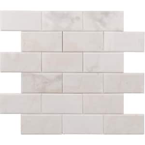 Xpress Mosaix Peel 'N Stick Stormy Mist Beveled 14 in. x 12 in. Marble Brick Joint Mosaic Tile (628.56 sq. ft./Pallet)