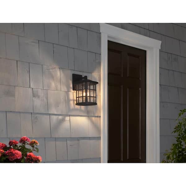 Stonington 1-Light Black Outdoor Wall Lantern Sconce
