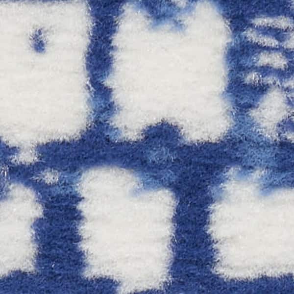 8 ft. x 10 ft. Gray and White Moroccan Distressed Non Skid Area Rug