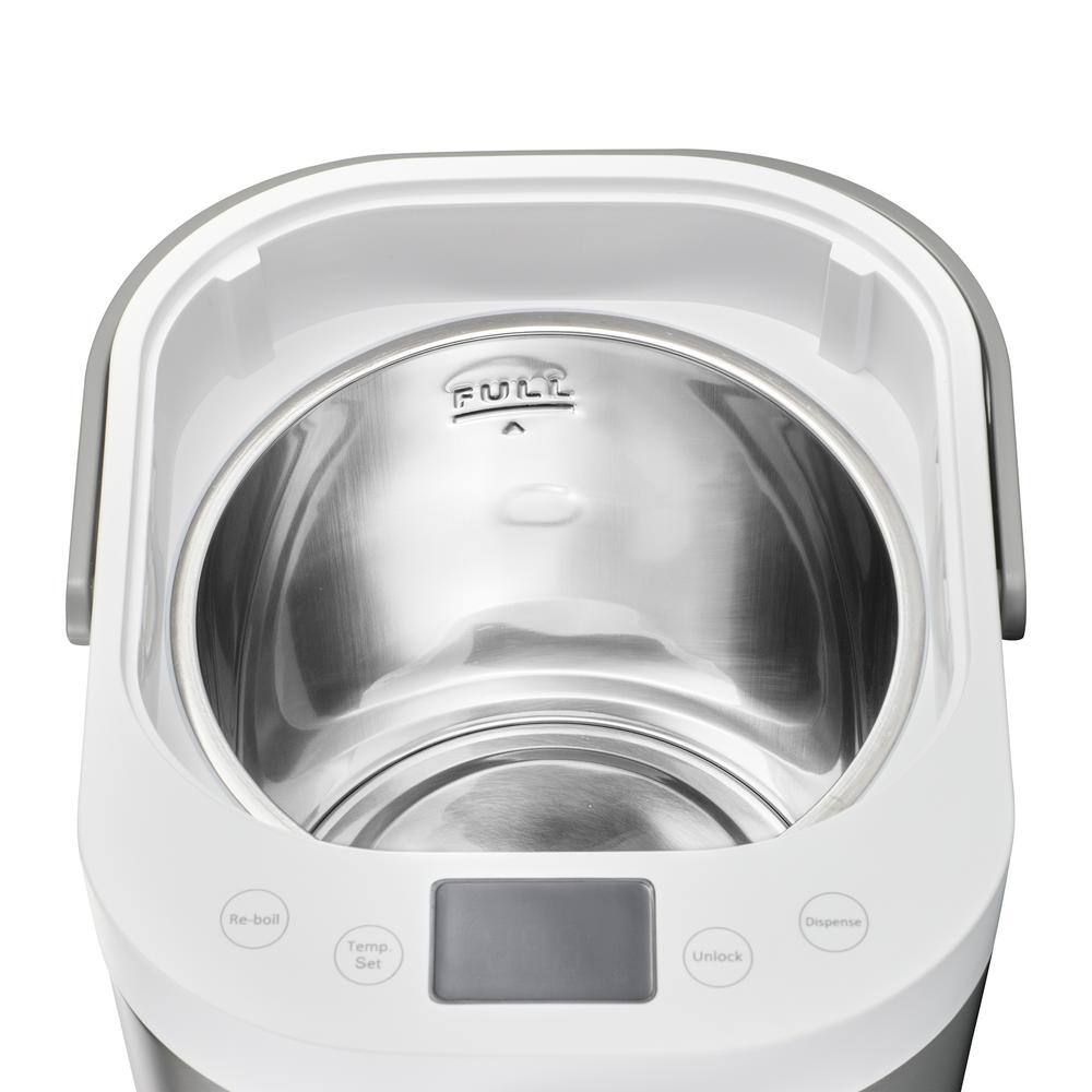 13.5-Cup Silver Stainless Steel Digital Electric Kettle