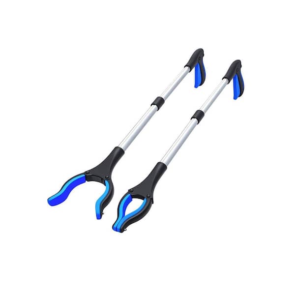 32 in. Reacher Grabber Tool 2-Pack Long Magnetic Tip Trash Picker Upper Ergonomic Litter Pickup Aid