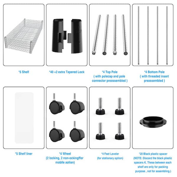 Metal Rack Shelf Parts