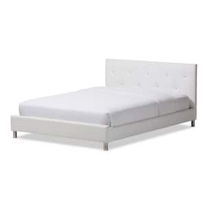 Barbara White Queen Upholstered Bed