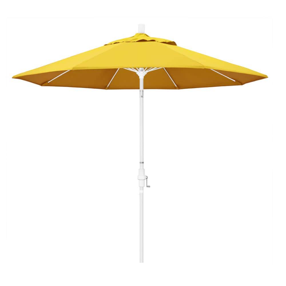 9 ft. Fiberglass Market Collar Tilt M White Patio Umbrella in Lemon Olefin price history on PriceWatchPro