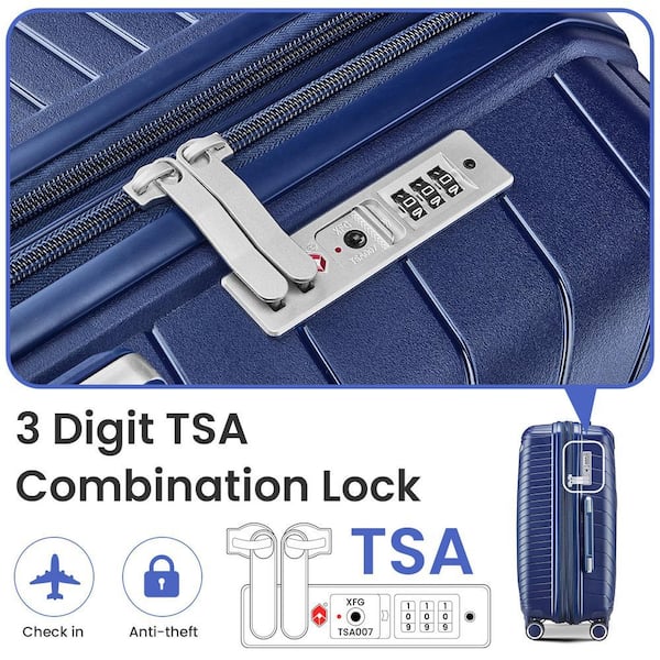 4 Piece Luggage Set With TSA-approved locks And Expandable Design