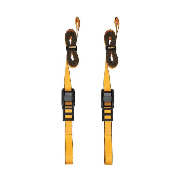 Lashing Straps Tie-Downs, 2-Pack-1.25 Inch x 14 Feet, 2,000 lbs Break Strength