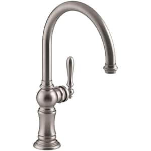 KOHLER Artifacts Single-Handle Pull-Down Sprayer Kitchen Faucet in ...