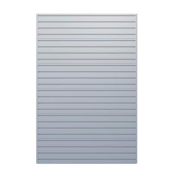 Flow Wall Modular Garage Wall Storage Panels in Silver