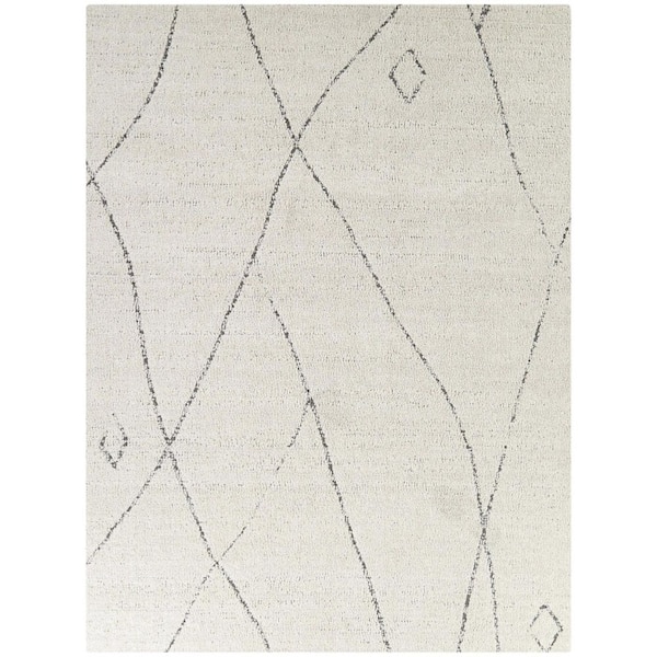 Parnas Cream 5 ft. 3 in. x 7 ft. Moroccan Area Rug