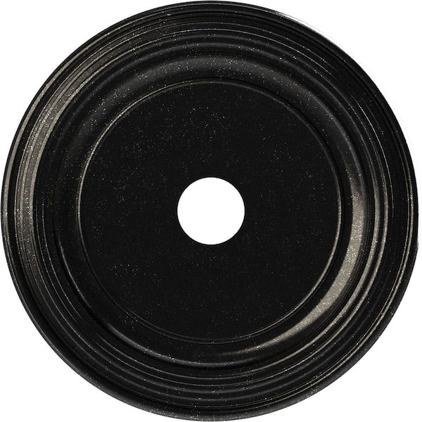22 in. O.D. x 3-1/2 in. I.D. x 1-1/2 in. P Traditional Thermoformed PVC Ceiling Medallion in Textured Metallic Galaxy