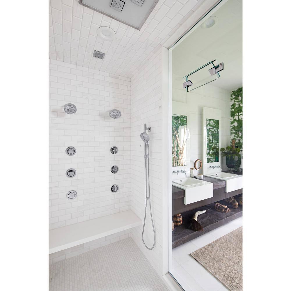Purist 5" Brass Multifunction Handheld Shower Head with Air-Induction