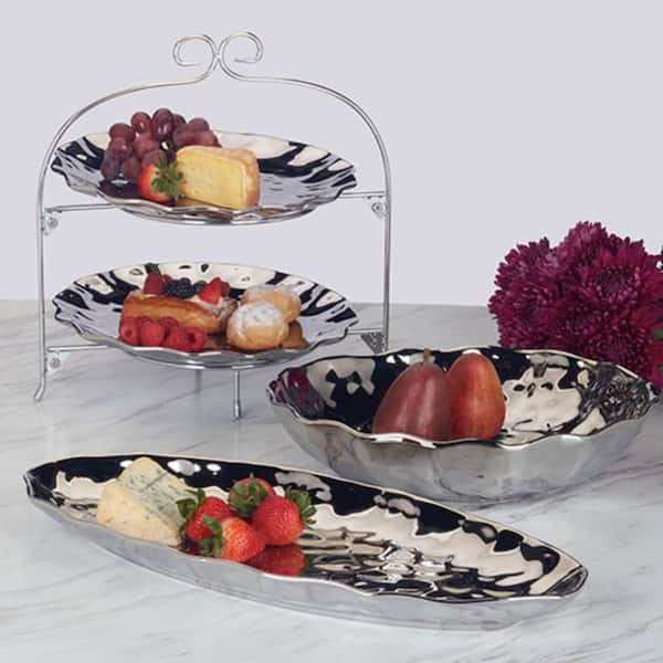 Certified International Silver Coast 2-Tier Dish Rack with