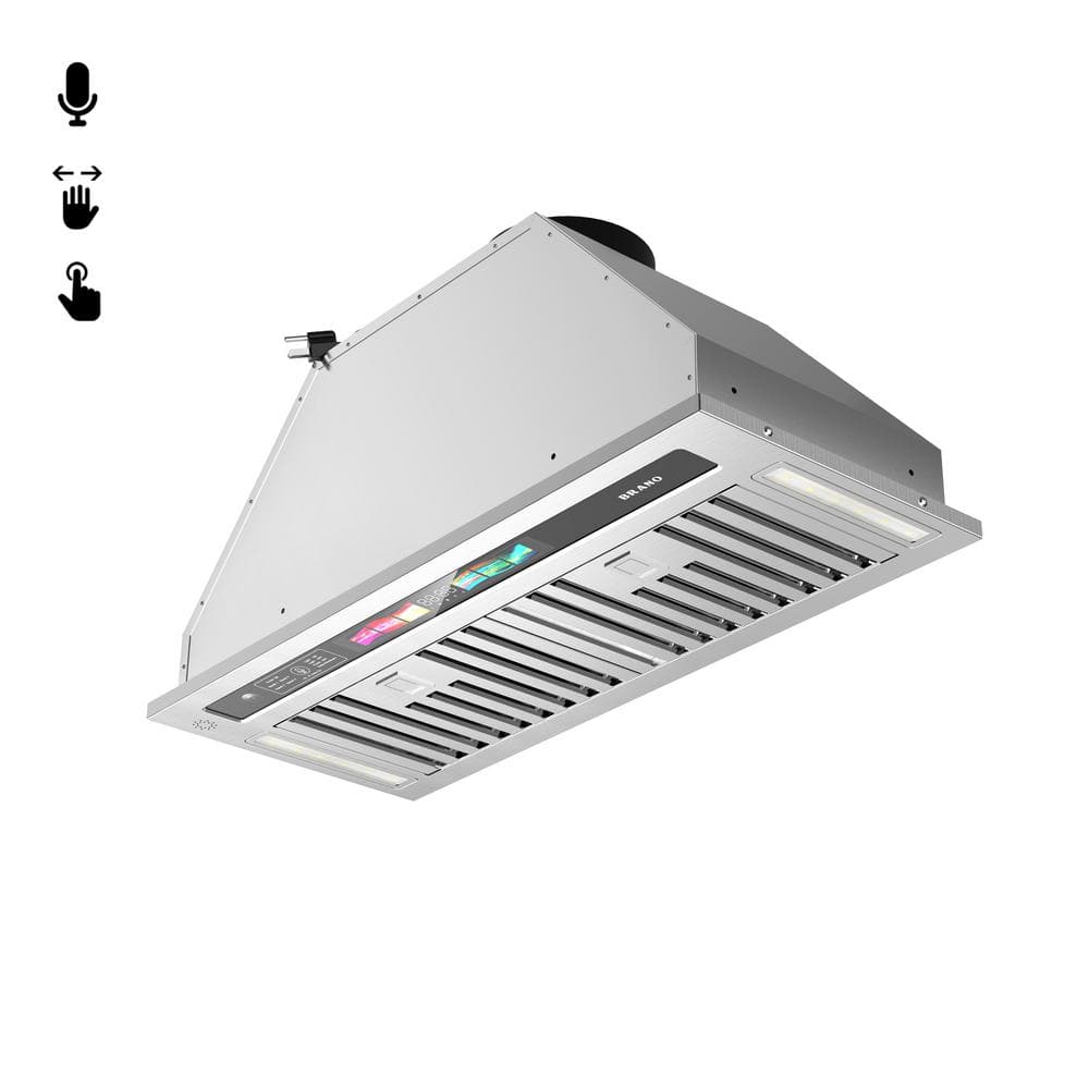 30 in. W Built-in/Insert 900 CFM Range Hood with Voice/Gesture/Touch Contro