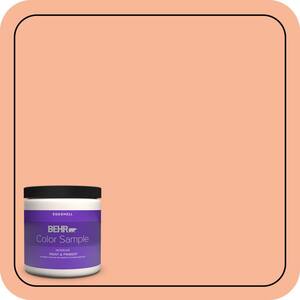 8 oz. #P190-3 Melon Sorbet Eggshell Enamel Interior Paint & Primer Color Sample
