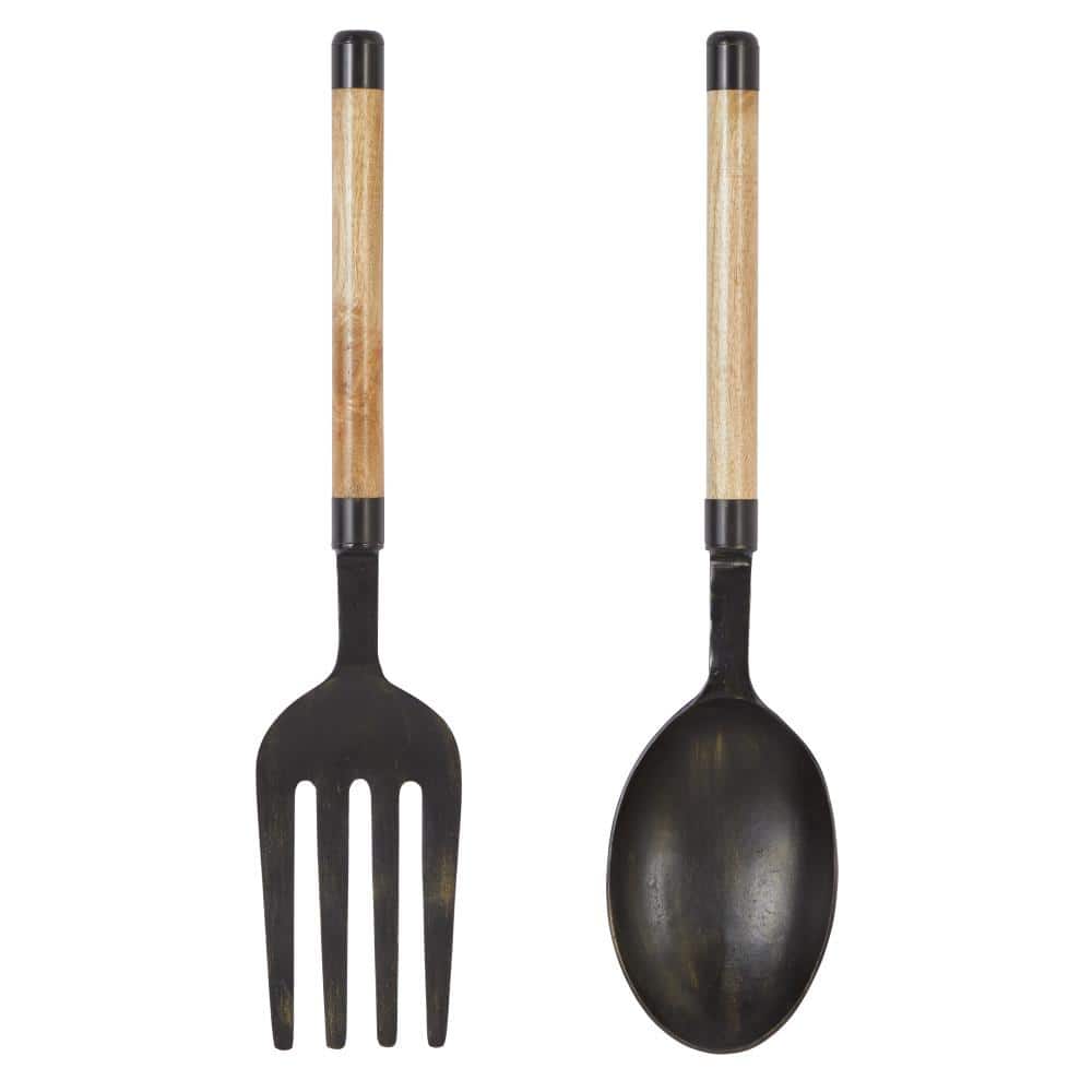 Black Fork Spoon Metal Sign large Kitchen Rustic Decor Spoon - Temu