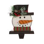 6.50 in. H Wooden/Metal Snowman Head Stocking Holder