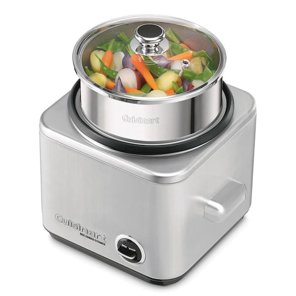 Cuisinart 650W 8-Cup Brushed Stainless Steel Rice Cooker CRC-800P1