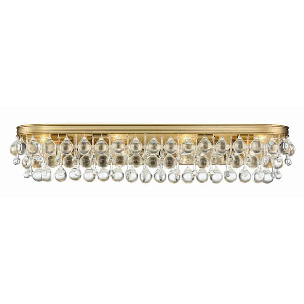 Calypso 8-Light Vibrant Gold Vanity Light