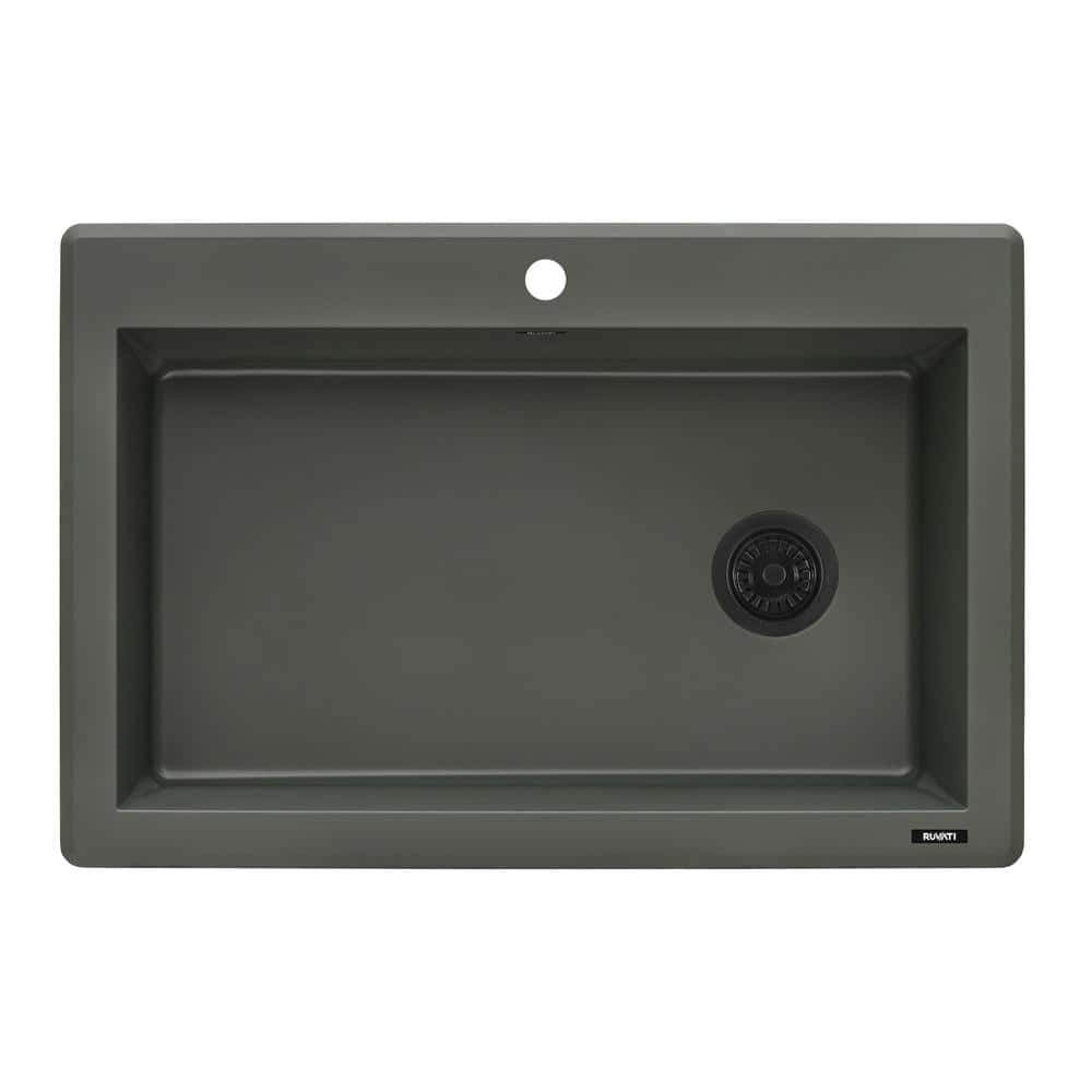 Juniper Green Granite Composite Single Bowl Kitchen Sink