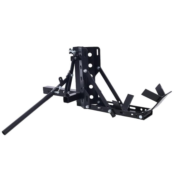 800 lb. Heavy Duty Steel Motorcycle Trailer Hitch Scooter Hauler Mount Rack 2 in. Motorcycle Tow Carrier Receiver