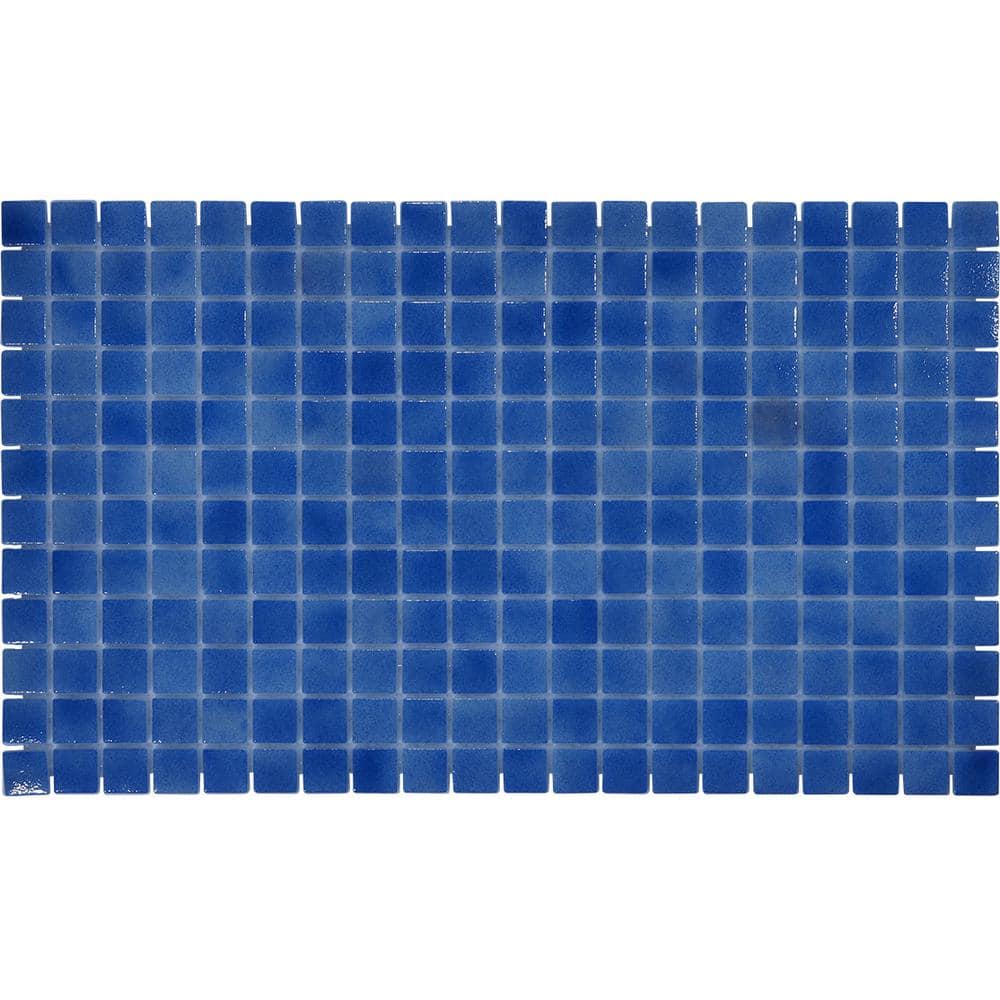 Glass Tile Love Familiar Blue Mix 12.5 in. x 21.5 in. Chips Mosaic Glossy Glass Floor Tile (10.76 sq. ft./Case) price history on PriceWatchPro