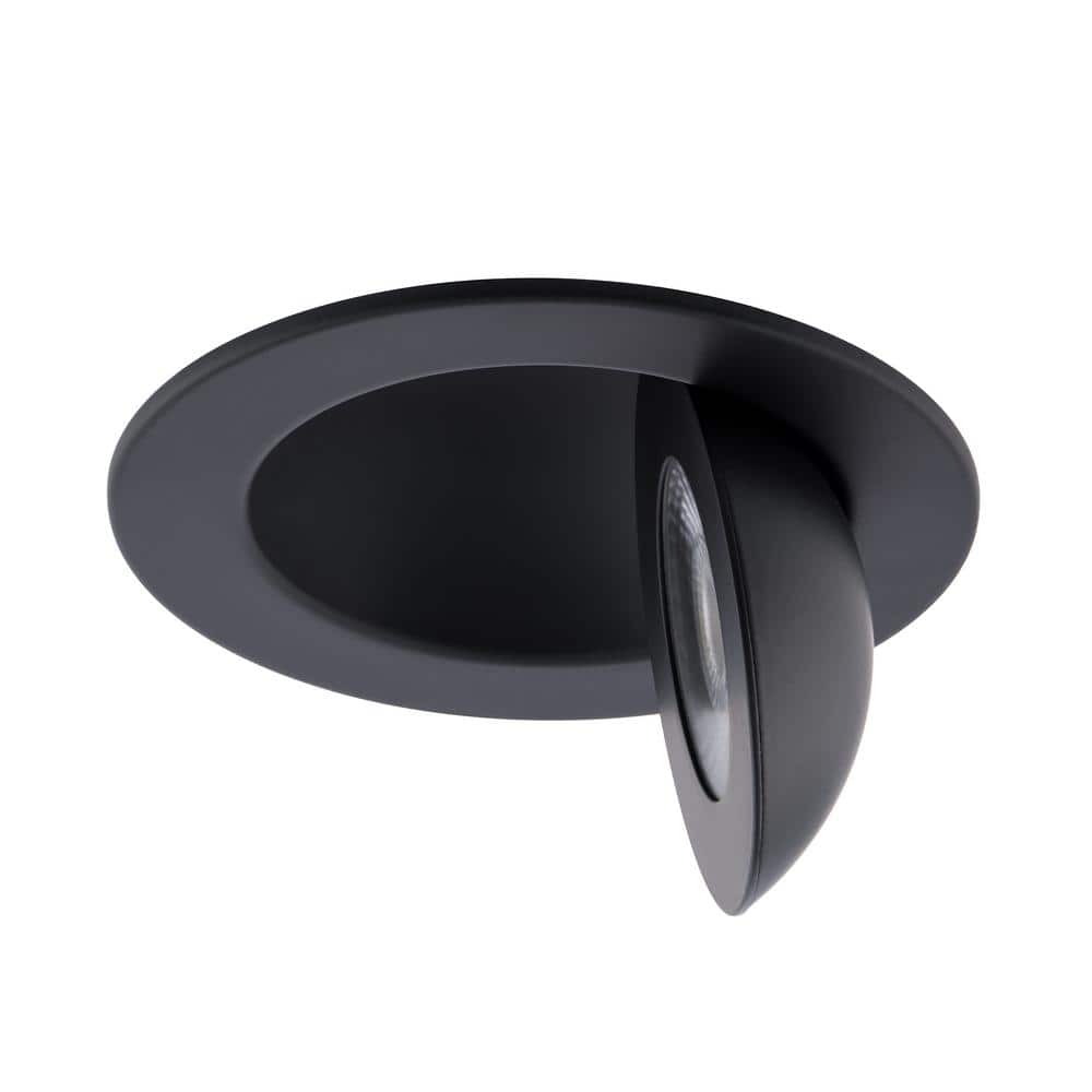 Black Adjustable LED Indoor/Outdoor Recessed Light Kit
