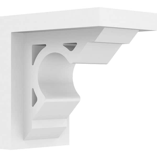 Ekena Millwork 5 in. W x 8 in. H x 8 in. D Standard Sheridan Architectural Grade PVC Bracket