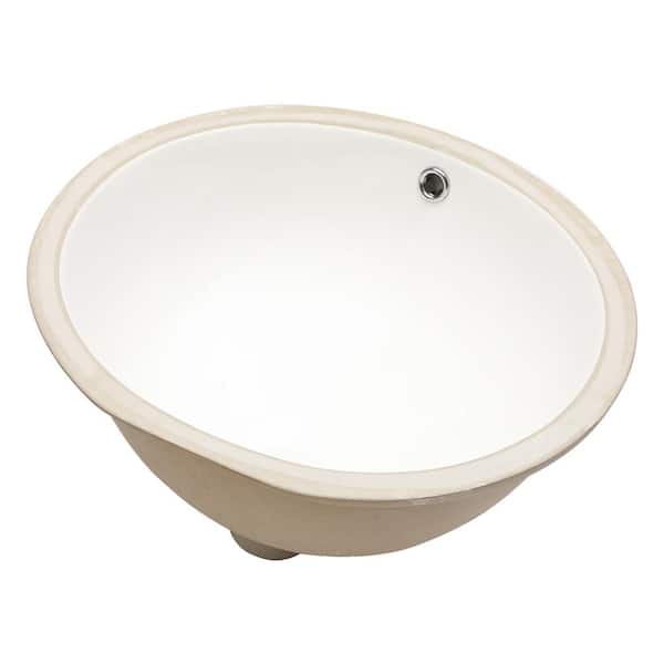 Tahanbath 19 in Corner Bathroom Sink in White