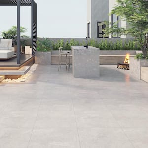 Ambience Natural Silver 24in.x 24in.x 10mm Porcelain Floor and Wall Tile - Case (3 PCS/12 Sq. Ft.)