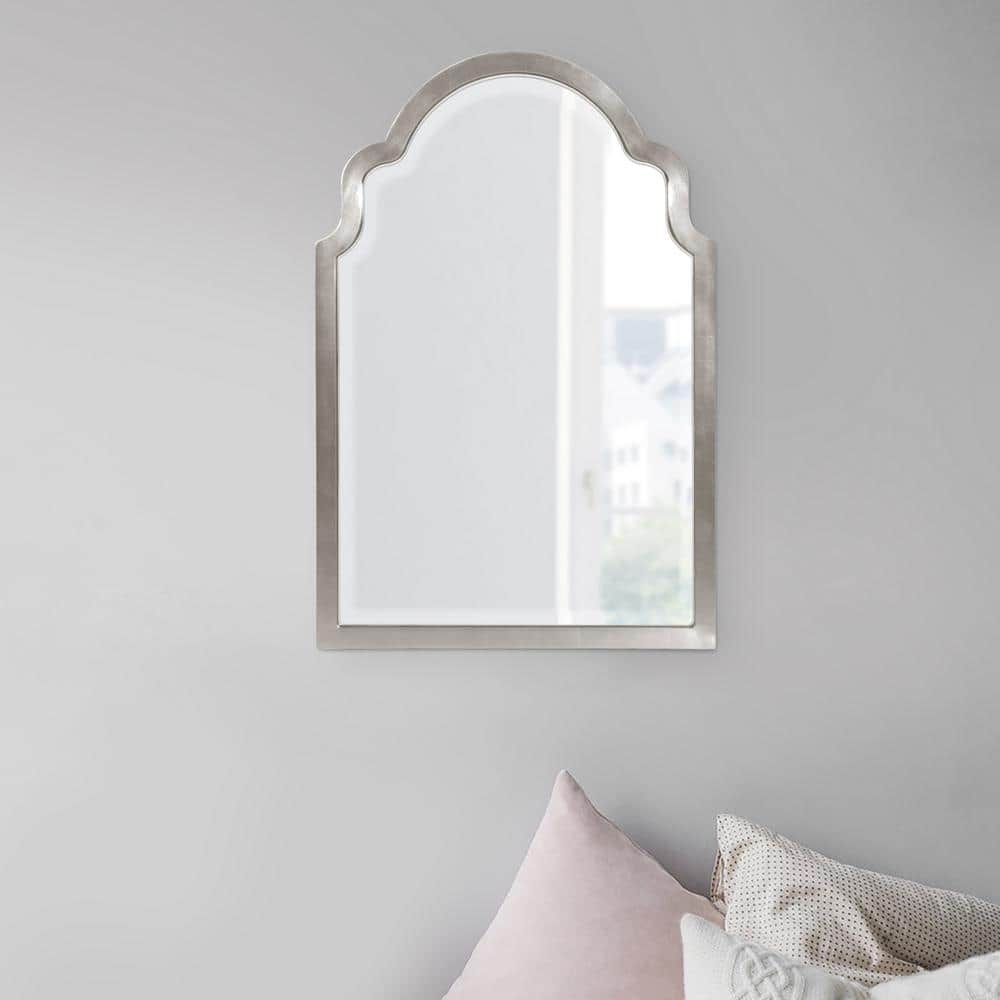 Sultan Archway Silver Leaf Wood Framed Decorative Mirror 24x36