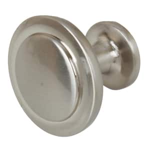 1-1/4 in. Dia Satin Nickel Classic Round Ring Cabinet Knobs (10-Pack)