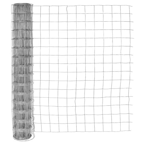 IRONRIDGE 100-ft x 4-ft 0-Gauge Gray Steel Welded Wire Rolled Fencing with  Mesh Size 2-in x 4-in in the Rolled Fencing department at