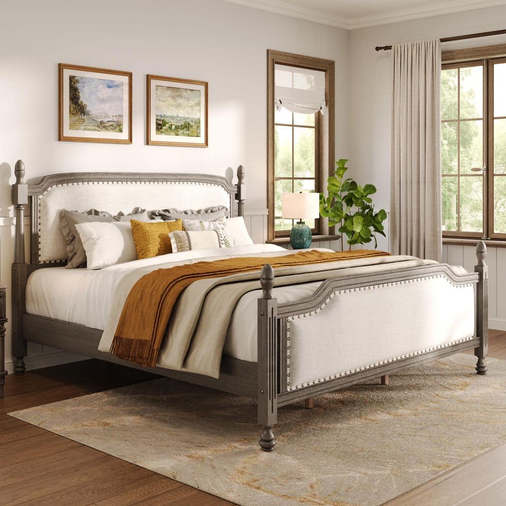 CHRISTOPHER KNIGHT HOME Wervon Modern Driftwood Gray Finish Wood