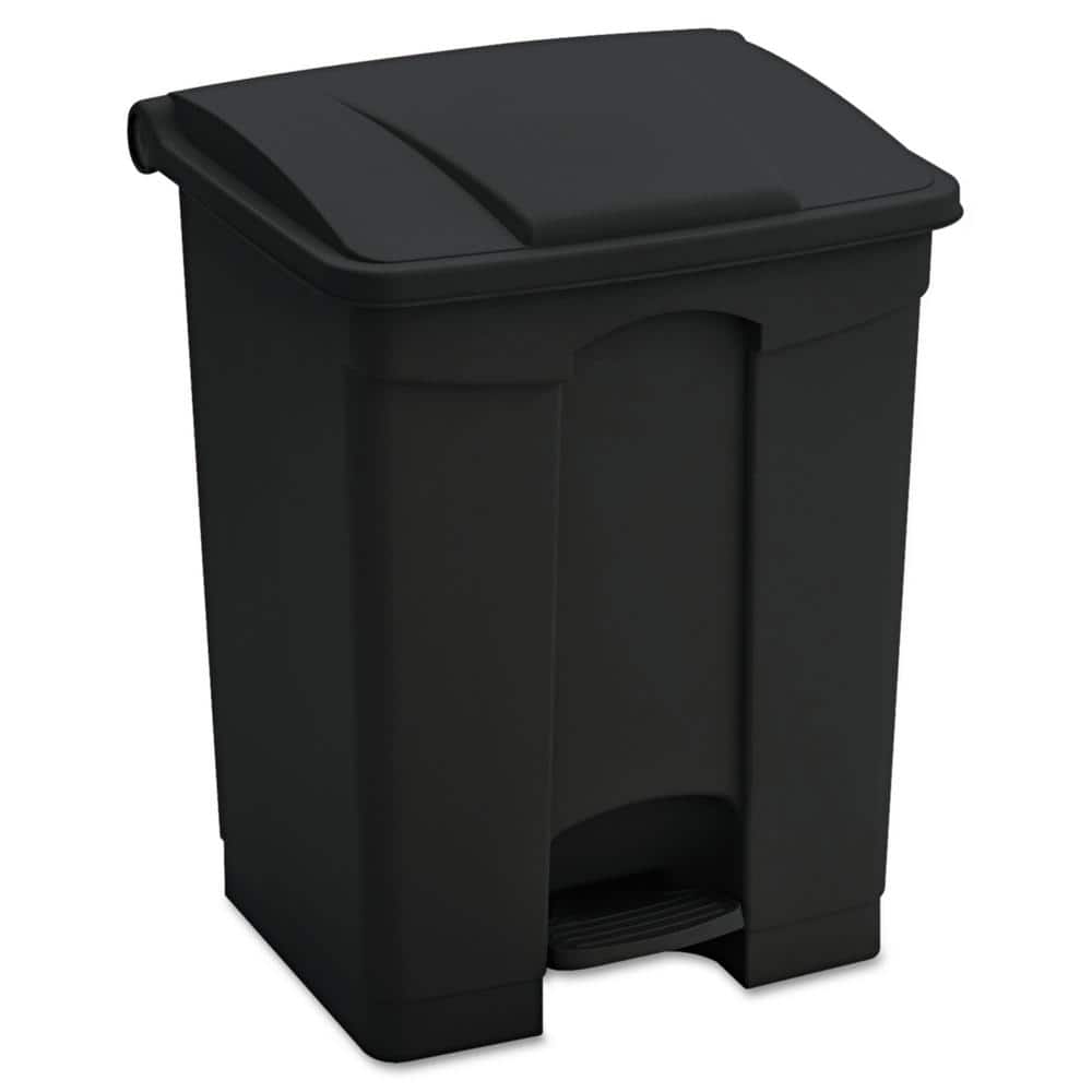 Safco 30-Gallons Steel Commercial Touchless Kitchen Trash Can with Lid  Indoor in the Trash Cans department at