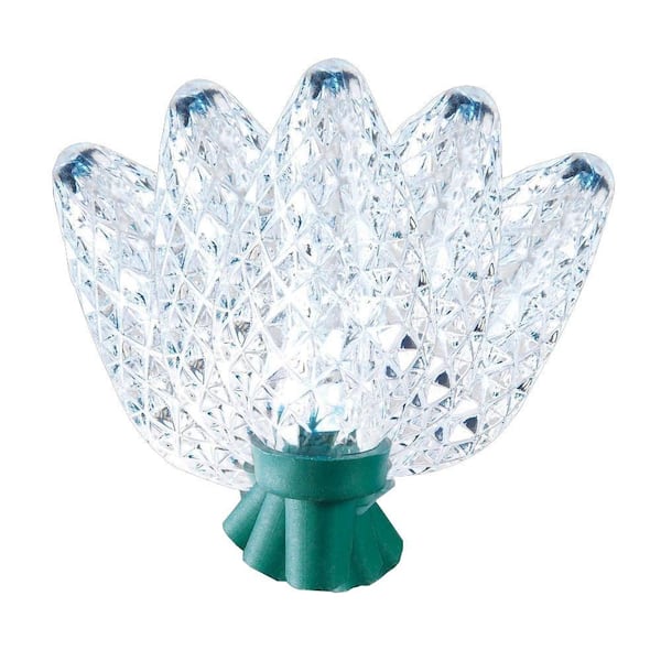 100-Light Cool White LED C9 Light Set on Spool