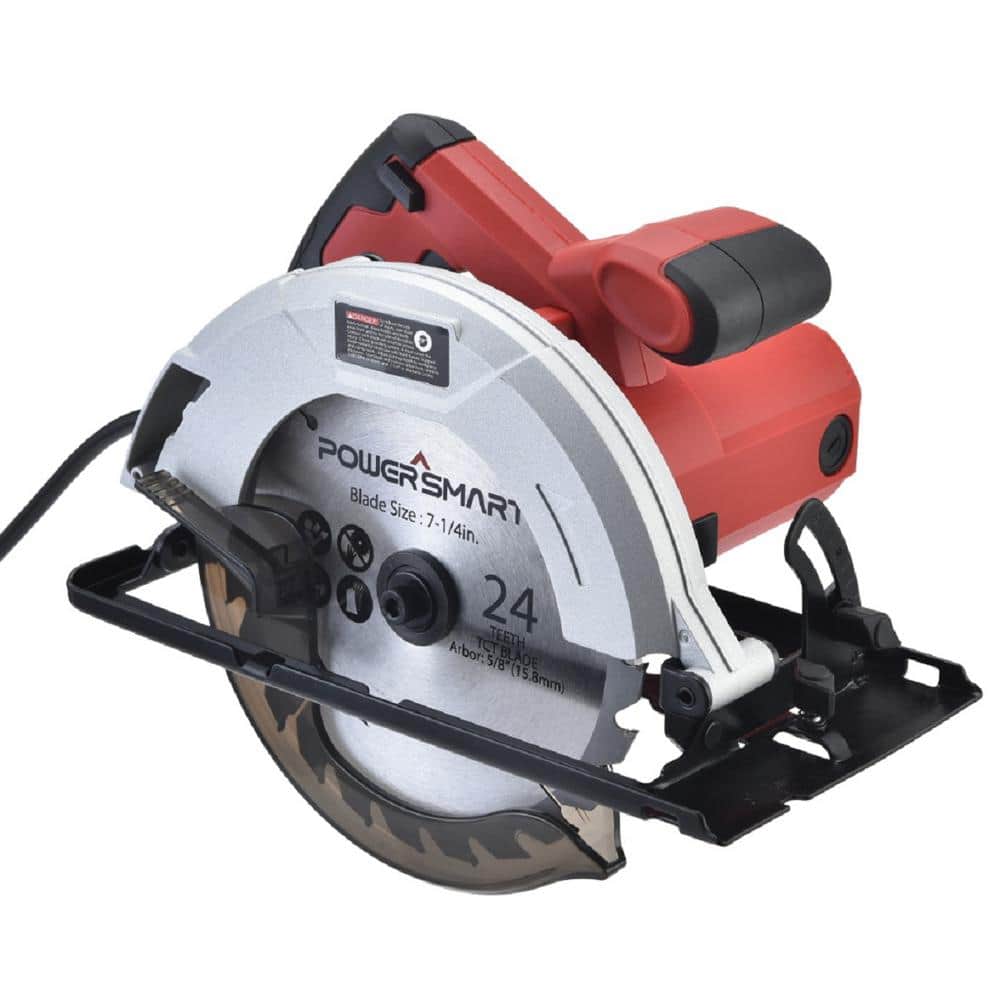 PowerSmart 7-1/4 in. 14 Amp Electric Circular Saw PS4015 The Home Depot