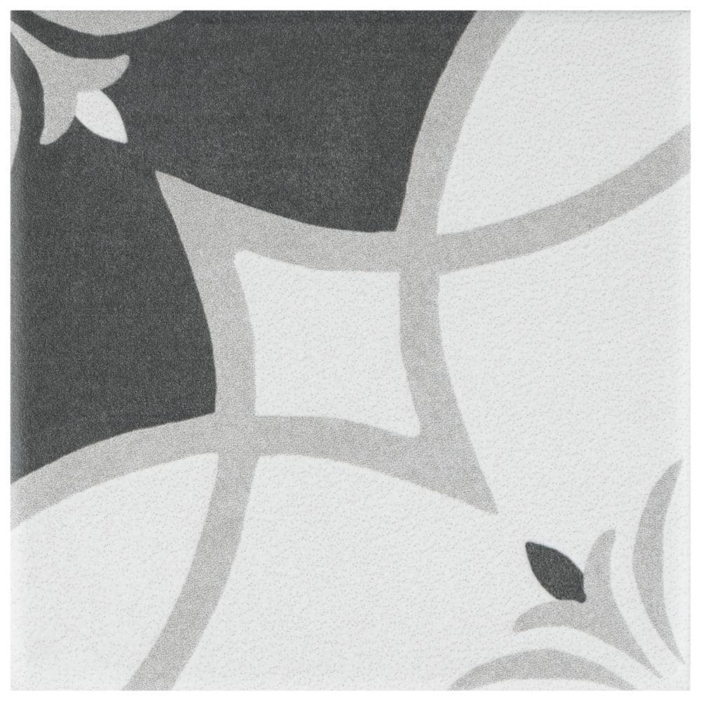 Twenties Mini Crest 4 in. x 4 in. Ceramic Floor and Wall Take Home Tile Sample price history on PriceWatchPro