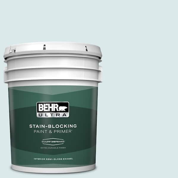 BEHR ULTRA 5 gal. #540E-1 Wave Crest Extra Durable Semi-Gloss Enamel Interior Paint & Primer