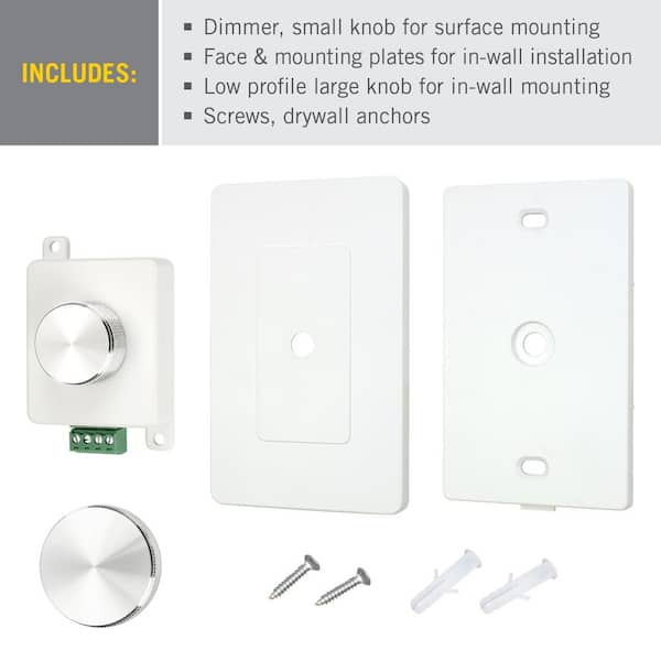 DC 12V-24V LED Dimmer Switch, Push ON/OFF Rotary Control Dimmer Switch kits  tool