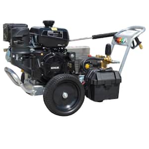 Eagle II 4000 PSI 4.0 GPM Cold Water Belt Drive Pressure Washer with Kohler CH440 Gas Electric Start Engine General Pump