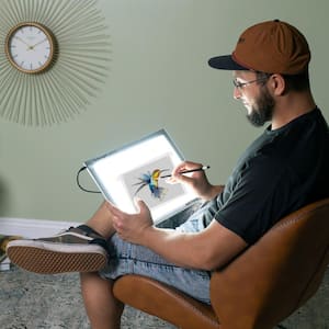 Featherweight 9 in. x 12 in. Lightpad Ultra-Thin, Dimmable and Lightweight for Drawing Tracing Illustrations, Animation