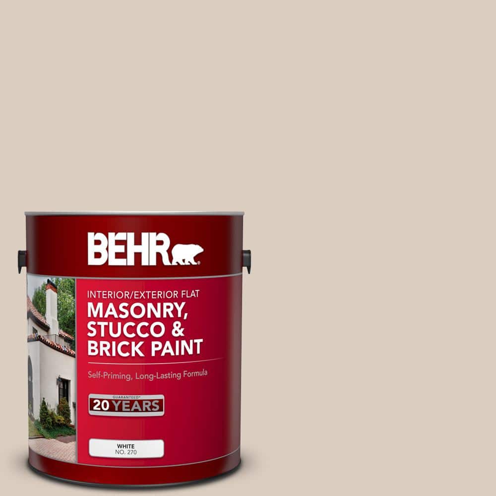 1 gal. #MS-13 Aspen Flat Interior/Exterior Masonry, Stucco and Brick Paint