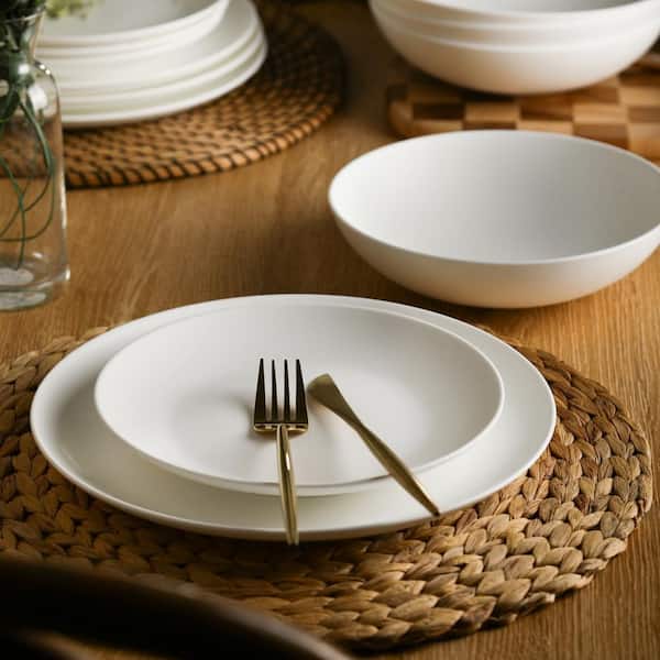 Wholsale Wit 4-delig diner servies met gevlekt gouddecor voor je winkel Wholsale Wit 4-delig diner servies met gevlekt gouddecor voor je winkel