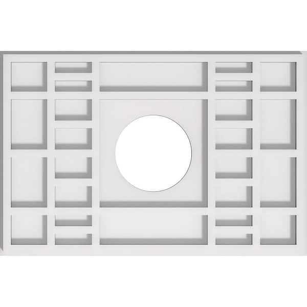 Ekena Millwork 1 in. x 16 in. x 10.625 in PVC Medallion Moulding