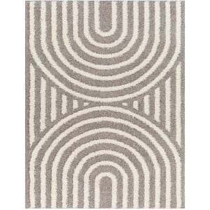 Sigrun Gray Geometric 8 ft. x 10 ft. Indoor Area Rug