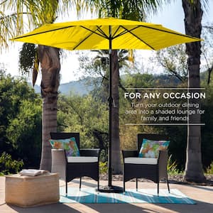 10 ft. Market Tilt Patio Umbrella in Yellow